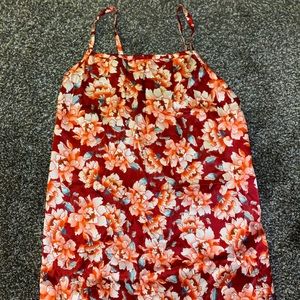 For Love & Lemons silk slip dress.